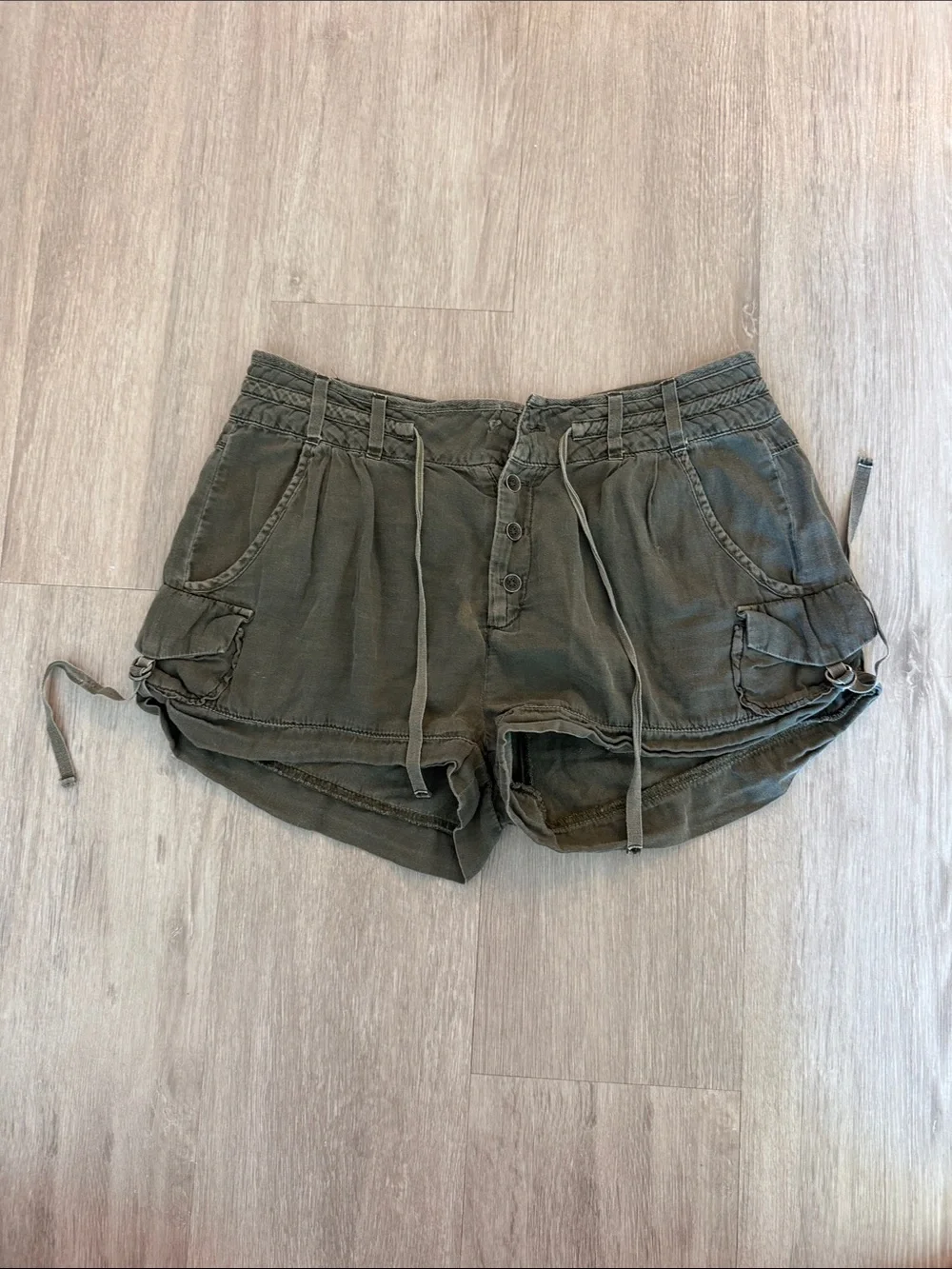 Free People Green Shorts 4